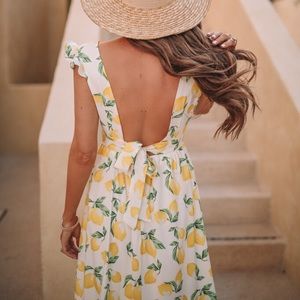 Caitlin Covington Pink Lily Lemon Dress